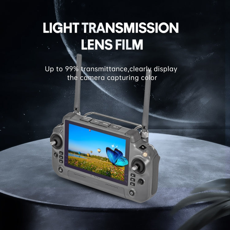 For DJI RC Plus with Screen STARTRC 2pcs Frosted Purple Eye Protection Explosion-proof Tempered Glass Film