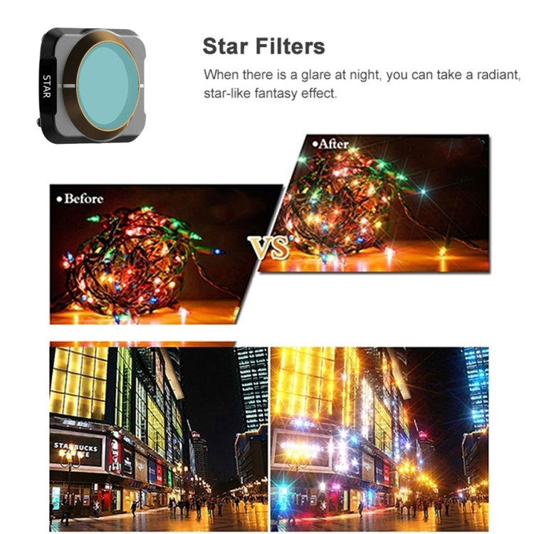 JSR Drone 8 in 1 UV+CPL+ND8+ND16+ND32+ND64+NIGHT+STAR Lens Filter for DJI MAVIC Air 2, 8 in 1 Filter