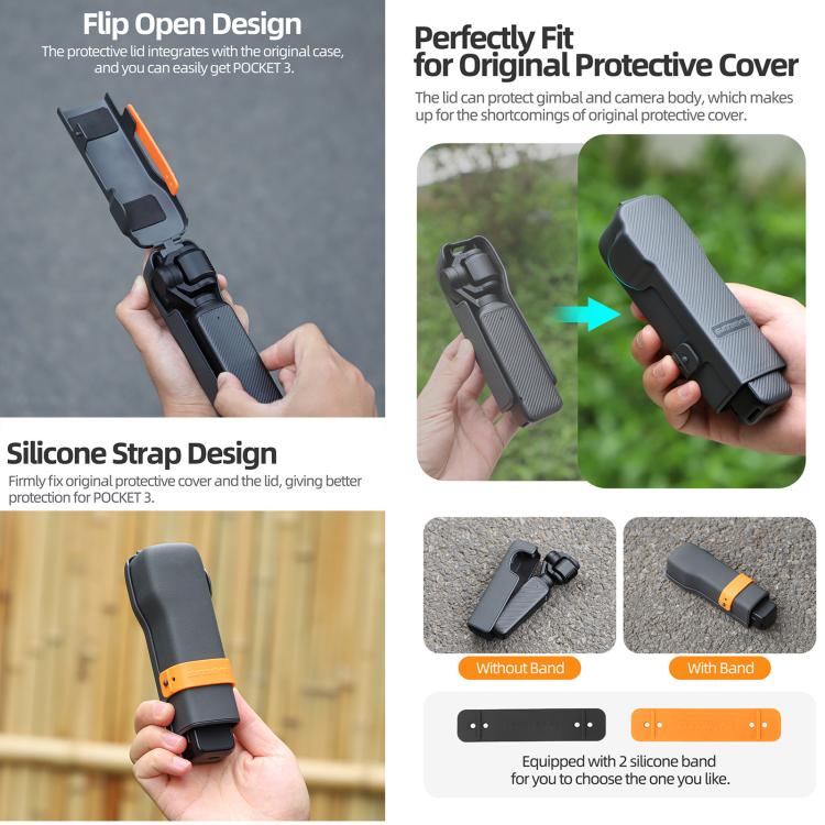 غطاء حماية لصندوق تخزين DJI Osmo Pocket 3 من Sunnylife، لـ DJI Osmo Pocket 3 من Sunnylife