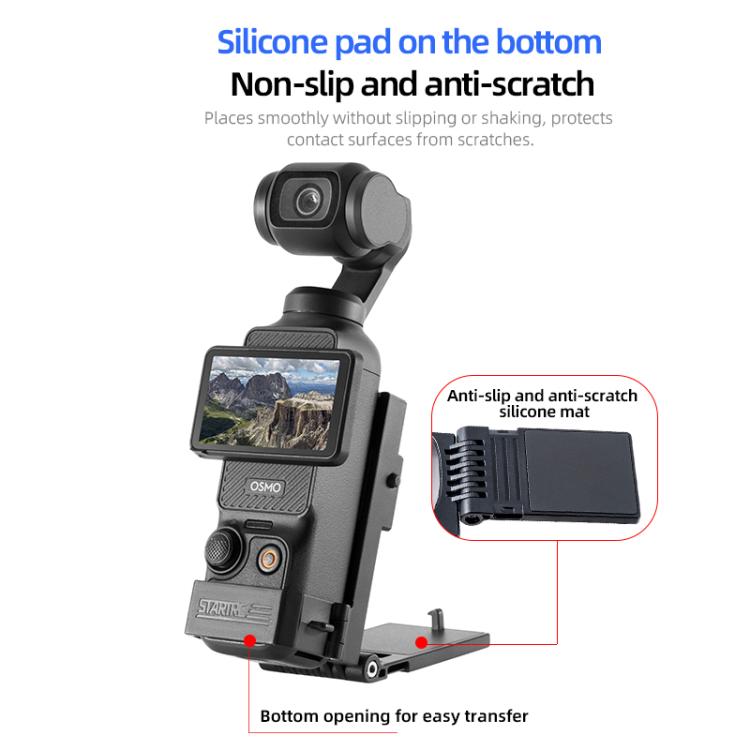 لـ DJI Osmo Pocket 3 STARTRC قاعدة تثبيت مغناطيسية قابلة للطي مع دعامة ثابتة