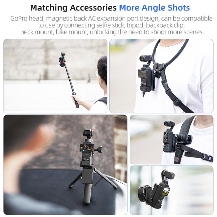 لـ DJI Osmo Pocket 3 STARTRC قاعدة تثبيت مغناطيسية قابلة للطي مع دعامة ثابتة