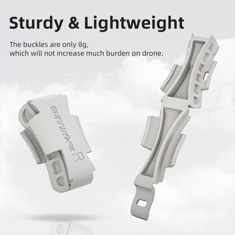 مشبك ذراع مضاد للاهتزاز من Sunnylife لـ DJI Flip مشبك تثبيت متكامل سريع الفك ومشبك مضاد للتصادم