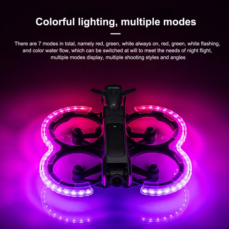 واقي مروحة LED للطائرة بدون طيار DJI Avata 2 STARTRC حلقة حماية مضادة للتصادم، لـ DJI Avata 2