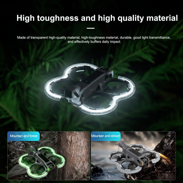 واقي مروحة LED للطائرة بدون طيار DJI Avata 2 STARTRC حلقة حماية مضادة للتصادم، لـ DJI Avata 2