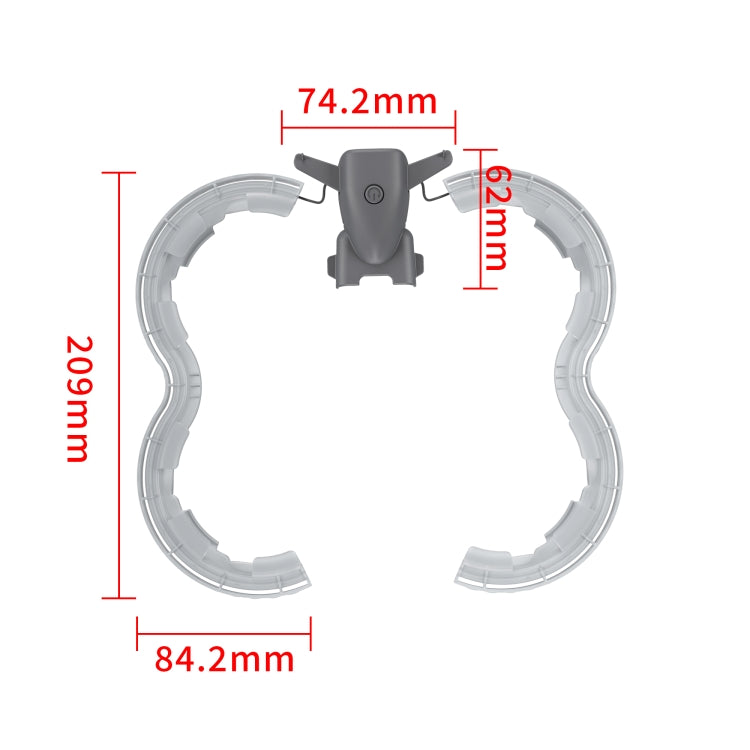 واقي مروحة LED للطائرة بدون طيار DJI Avata 2 STARTRC حلقة حماية مضادة للتصادم، لـ DJI Avata 2