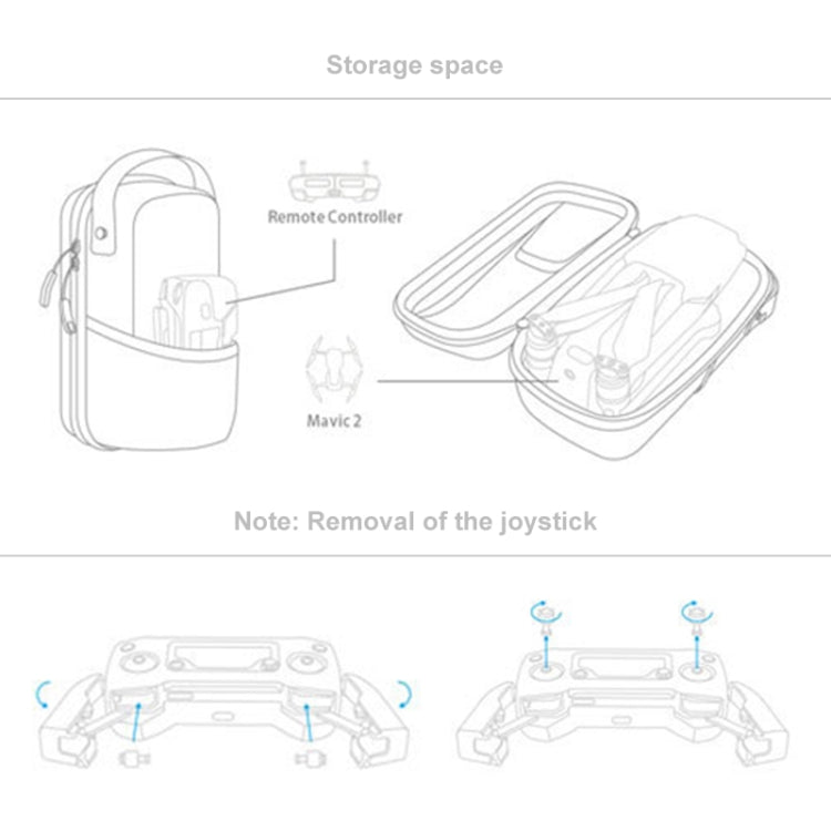 حقيبة تخزين صغيرة محمولة PGYTECH P-HA-032 لطائرة DJI Mavic 2، P-HA-032