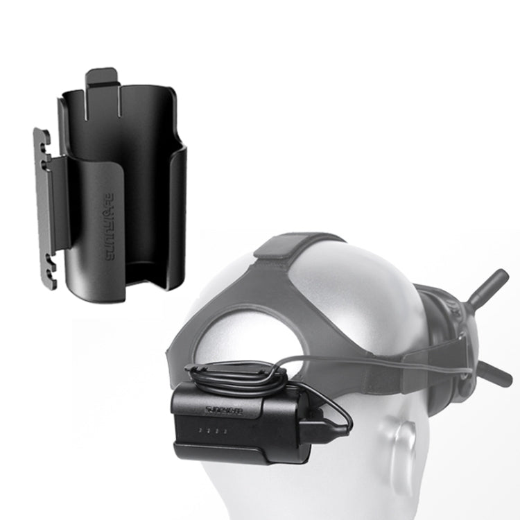 حامل مشبك البطارية من Sunnylife، إدارة الكابلات، لفافة، حافظة واقية لنظارات DJI FPV V2، حامل بطارية من Sunnylife