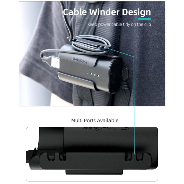حامل مشبك البطارية من Sunnylife، إدارة الكابلات، لفافة، حافظة واقية لنظارات DJI FPV V2، حامل بطارية من Sunnylife