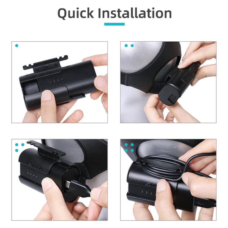حامل مشبك البطارية من Sunnylife، إدارة الكابلات، لفافة، حافظة واقية لنظارات DJI FPV V2، حامل بطارية من Sunnylife
