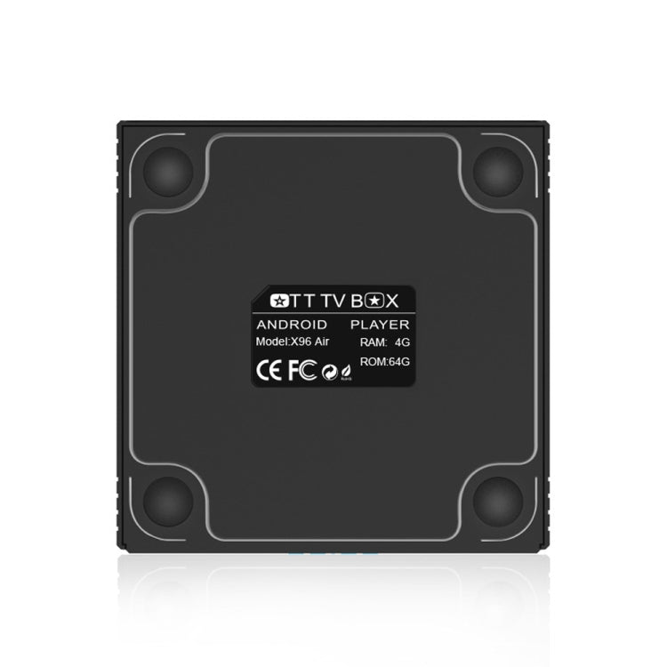 صندوق تلفاز ذكي X96 Air 8K يعمل بنظام أندرويد 9.0، مشغل وسائط مع جهاز تحكم عن بعد، معالج Amlogic S905X3 رباعي النواة، ذاكرة وصول عشوائي (RAM): 4 جيجابايت، ذاكرة قراءة فقط (ROM): 32 جيجابايت، واي فاي ثنائي النطاق، بلوتوث، قابس AU، 4 جيجابايت + 32 جيجابايت