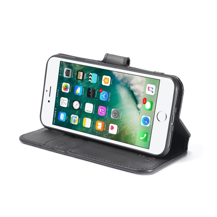 DG.MING Retro Oil Side Horizontal Flip Case with Holder & Card Slots & Wallet, for iPhone 7 / 8, for Galaxy Note 10, for Galaxy Note 10+, for Galaxy S9+, for Huawei P30 Lite, for Galaxy S9