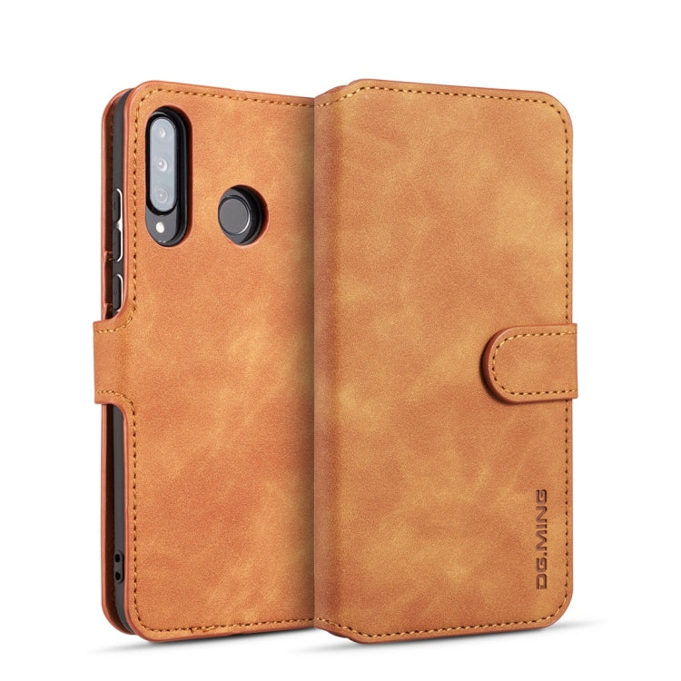 DG.MING Retro Oil Side Horizontal Flip Case with Holder & Card Slots & Wallet, for iPhone 7 / 8, for Galaxy Note 10, for Galaxy Note 10+, for Galaxy S9+, for Huawei P30 Lite, for Galaxy S9