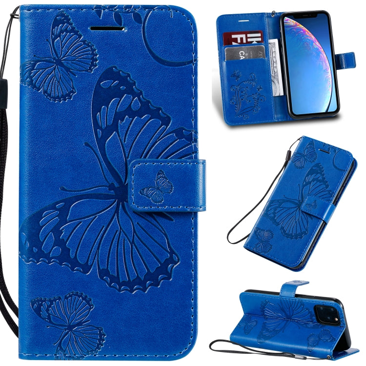 Pressed Printing Butterfly Pattern Horizontal Flip PU Leather Case with Holder & Card Slots & Wallet & Lanyard, For iPhone 11 Pro, For iPhone 11, For iPhone 11 Pro Max, For OPPO A1K / C2, For Vivo Y93 / Y91 / Y95, For Huawei P20 Lite 2019 / Nova 5i