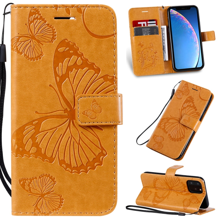 Pressed Printing Butterfly Pattern Horizontal Flip PU Leather Case with Holder & Card Slots & Wallet & Lanyard, For iPhone 11 Pro, For iPhone 11, For iPhone 11 Pro Max, For OPPO A1K / C2, For Vivo Y93 / Y91 / Y95, For Huawei P20 Lite 2019 / Nova 5i