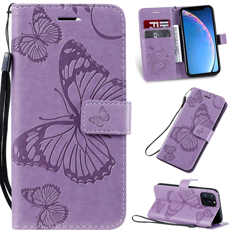 Pressed Printing Butterfly Pattern Horizontal Flip PU Leather Case with Holder & Card Slots & Wallet & Lanyard, For iPhone 11 Pro, For iPhone 11, For iPhone 11 Pro Max, For OPPO A1K / C2, For Vivo Y93 / Y91 / Y95, For Huawei P20 Lite 2019 / Nova 5i