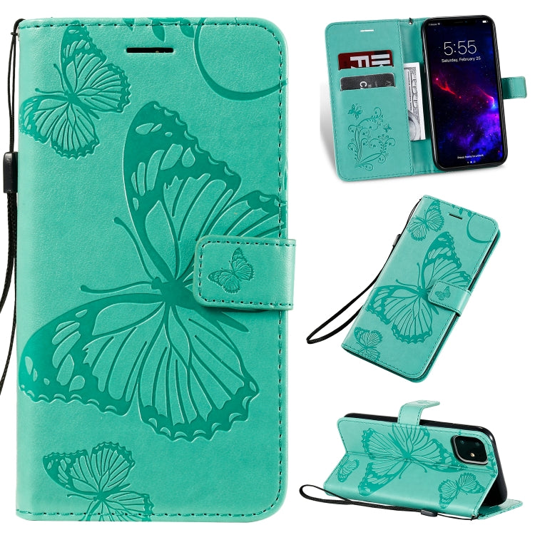 Pressed Printing Butterfly Pattern Horizontal Flip PU Leather Case with Holder & Card Slots & Wallet & Lanyard, For iPhone 11 Pro, For iPhone 11, For iPhone 11 Pro Max, For OPPO A1K / C2, For Vivo Y93 / Y91 / Y95, For Huawei P20 Lite 2019 / Nova 5i