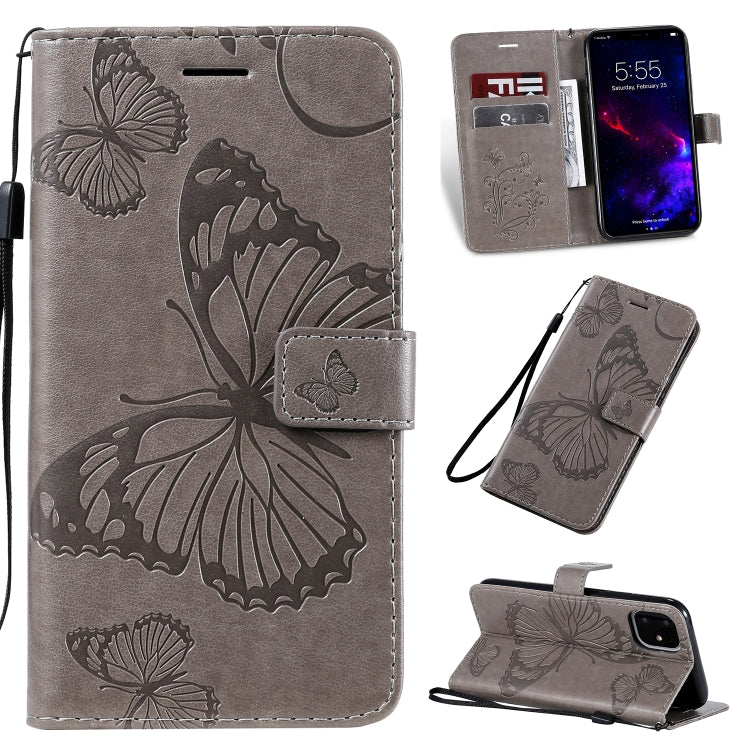 Pressed Printing Butterfly Pattern Horizontal Flip PU Leather Case with Holder & Card Slots & Wallet & Lanyard, For iPhone 11 Pro, For iPhone 11, For iPhone 11 Pro Max, For OPPO A1K / C2, For Vivo Y93 / Y91 / Y95, For Huawei P20 Lite 2019 / Nova 5i