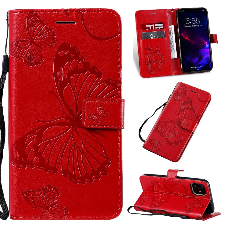 Pressed Printing Butterfly Pattern Horizontal Flip PU Leather Case with Holder & Card Slots & Wallet & Lanyard, For iPhone 11 Pro, For iPhone 11, For iPhone 11 Pro Max, For OPPO A1K / C2, For Vivo Y93 / Y91 / Y95, For Huawei P20 Lite 2019 / Nova 5i