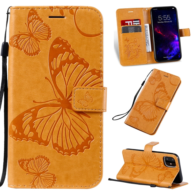 Pressed Printing Butterfly Pattern Horizontal Flip PU Leather Case with Holder & Card Slots & Wallet & Lanyard, For iPhone 11 Pro, For iPhone 11, For iPhone 11 Pro Max, For OPPO A1K / C2, For Vivo Y93 / Y91 / Y95, For Huawei P20 Lite 2019 / Nova 5i