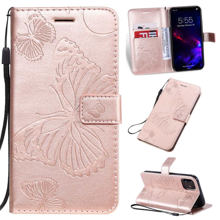 Pressed Printing Butterfly Pattern Horizontal Flip PU Leather Case with Holder & Card Slots & Wallet & Lanyard, For iPhone 11 Pro, For iPhone 11, For iPhone 11 Pro Max, For OPPO A1K / C2, For Vivo Y93 / Y91 / Y95, For Huawei P20 Lite 2019 / Nova 5i