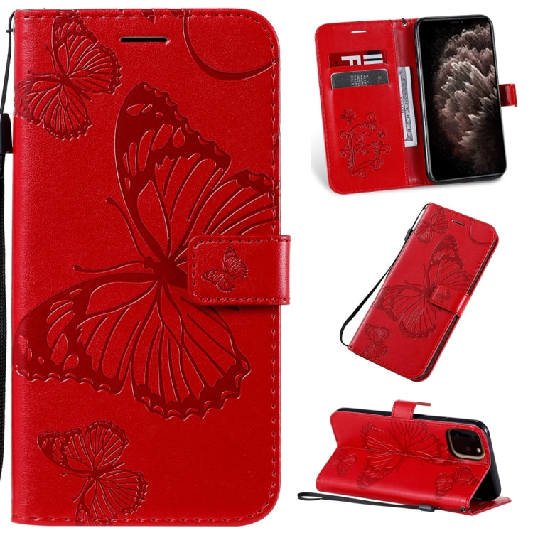 Pressed Printing Butterfly Pattern Horizontal Flip PU Leather Case with Holder & Card Slots & Wallet & Lanyard, For iPhone 11 Pro, For iPhone 11, For iPhone 11 Pro Max, For OPPO A1K / C2, For Vivo Y93 / Y91 / Y95, For Huawei P20 Lite 2019 / Nova 5i
