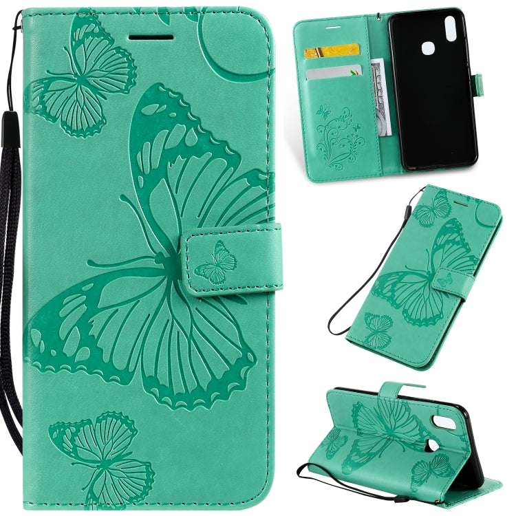 Pressed Printing Butterfly Pattern Horizontal Flip PU Leather Case with Holder & Card Slots & Wallet & Lanyard, For iPhone 11 Pro, For iPhone 11, For iPhone 11 Pro Max, For OPPO A1K / C2, For Vivo Y93 / Y91 / Y95, For Huawei P20 Lite 2019 / Nova 5i