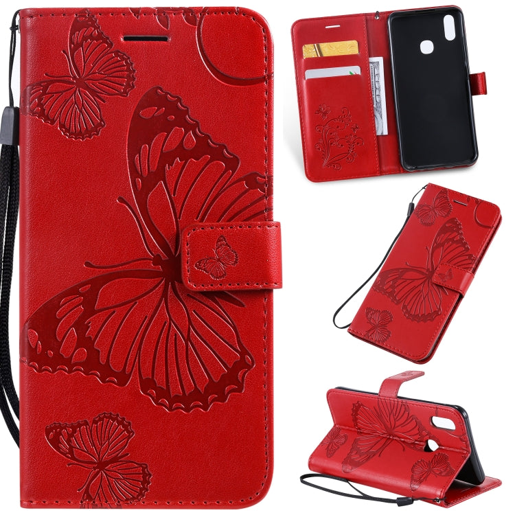 Pressed Printing Butterfly Pattern Horizontal Flip PU Leather Case with Holder & Card Slots & Wallet & Lanyard, For iPhone 11 Pro, For iPhone 11, For iPhone 11 Pro Max, For OPPO A1K / C2, For Vivo Y93 / Y91 / Y95, For Huawei P20 Lite 2019 / Nova 5i