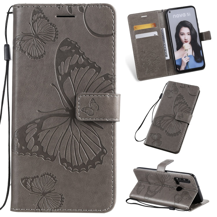 Pressed Printing Butterfly Pattern Horizontal Flip PU Leather Case with Holder & Card Slots & Wallet & Lanyard, For iPhone 11 Pro, For iPhone 11, For iPhone 11 Pro Max, For OPPO A1K / C2, For Vivo Y93 / Y91 / Y95, For Huawei P20 Lite 2019 / Nova 5i