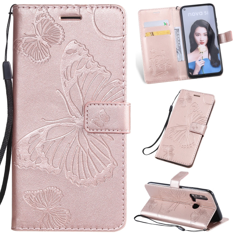 Pressed Printing Butterfly Pattern Horizontal Flip PU Leather Case with Holder & Card Slots & Wallet & Lanyard, For iPhone 11 Pro, For iPhone 11, For iPhone 11 Pro Max, For OPPO A1K / C2, For Vivo Y93 / Y91 / Y95, For Huawei P20 Lite 2019 / Nova 5i