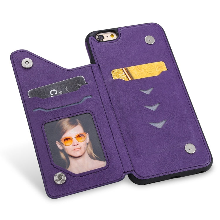 Cat Tree Embossing Pattern Shockproof Protective Case with Card Slots & Photo Frame, For iPhone 6 Plus, For iPhone 6, For iPhone 7 / 8, For iPhone 7 Plus / 8 Plus, For iPhone X, For iPhone XR, For iPhone XS Max, For iPhone XS