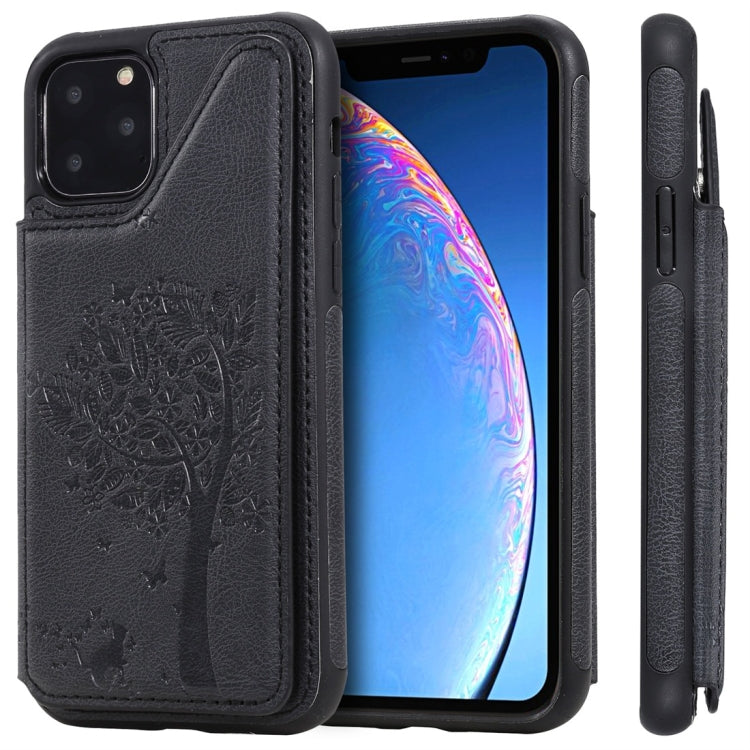 Cat Tree Embossing Pattern Shockproof Protective Case with Card Slots & Photo Frame, For iPhone 11 Pro, For iPhone 11, For iPhone 11 Pro Max, For Galaxy A50, For Galaxy Note 8, For Galaxy Note 9, For Galaxy Note 10+, For Galaxy Note 10