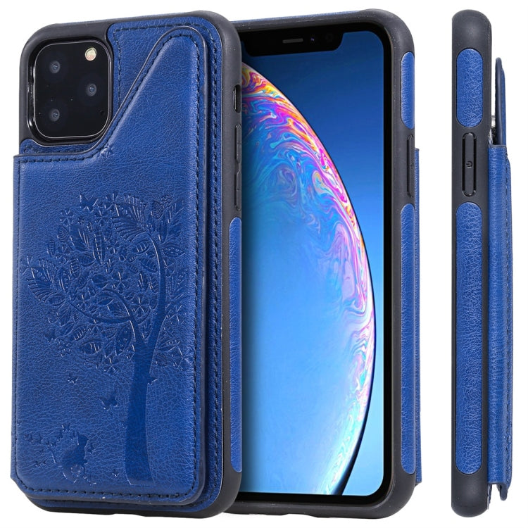 Cat Tree Embossing Pattern Shockproof Protective Case with Card Slots & Photo Frame, For iPhone 11 Pro, For iPhone 11, For iPhone 11 Pro Max, For Galaxy A50, For Galaxy Note 8, For Galaxy Note 9, For Galaxy Note 10+, For Galaxy Note 10