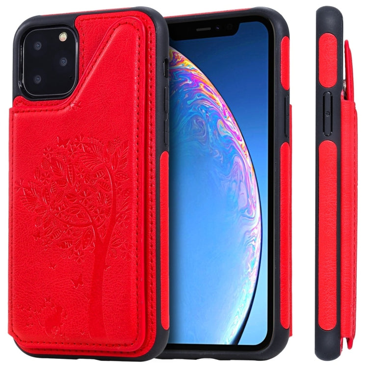 Cat Tree Embossing Pattern Shockproof Protective Case with Card Slots & Photo Frame, For iPhone 11 Pro, For iPhone 11, For iPhone 11 Pro Max, For Galaxy A50, For Galaxy Note 8, For Galaxy Note 9, For Galaxy Note 10+, For Galaxy Note 10