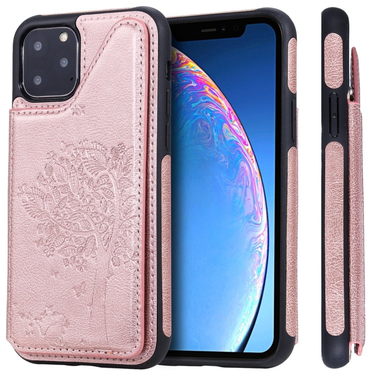 Cat Tree Embossing Pattern Shockproof Protective Case with Card Slots & Photo Frame, For iPhone 11 Pro, For iPhone 11, For iPhone 11 Pro Max, For Galaxy A50, For Galaxy Note 8, For Galaxy Note 9, For Galaxy Note 10+, For Galaxy Note 10