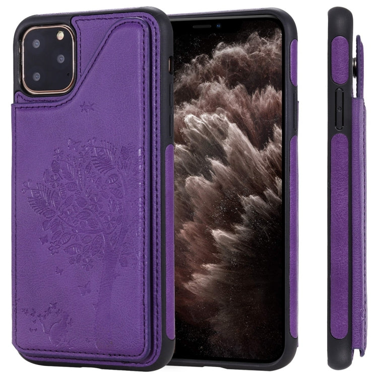 Cat Tree Embossing Pattern Shockproof Protective Case with Card Slots & Photo Frame, For iPhone 11 Pro, For iPhone 11, For iPhone 11 Pro Max, For Galaxy A50, For Galaxy Note 8, For Galaxy Note 9, For Galaxy Note 10+, For Galaxy Note 10