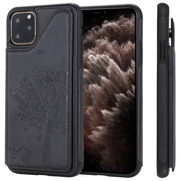 Cat Tree Embossing Pattern Shockproof Protective Case with Card Slots & Photo Frame, For iPhone 11 Pro, For iPhone 11, For iPhone 11 Pro Max, For Galaxy A50, For Galaxy Note 8, For Galaxy Note 9, For Galaxy Note 10+, For Galaxy Note 10