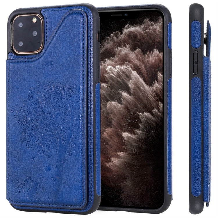 Cat Tree Embossing Pattern Shockproof Protective Case with Card Slots & Photo Frame, For iPhone 11 Pro, For iPhone 11, For iPhone 11 Pro Max, For Galaxy A50, For Galaxy Note 8, For Galaxy Note 9, For Galaxy Note 10+, For Galaxy Note 10