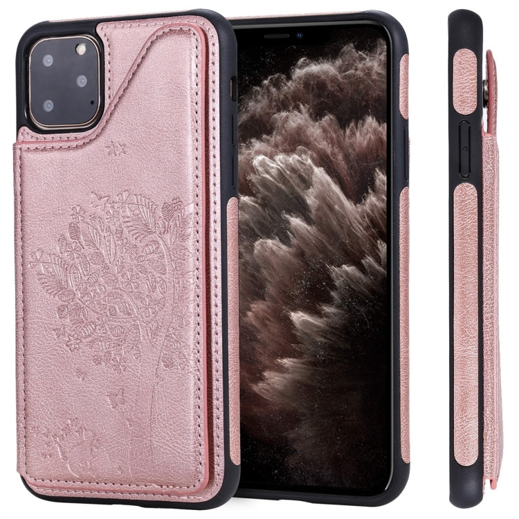 Cat Tree Embossing Pattern Shockproof Protective Case with Card Slots & Photo Frame, For iPhone 11 Pro, For iPhone 11, For iPhone 11 Pro Max, For Galaxy A50, For Galaxy Note 8, For Galaxy Note 9, For Galaxy Note 10+, For Galaxy Note 10
