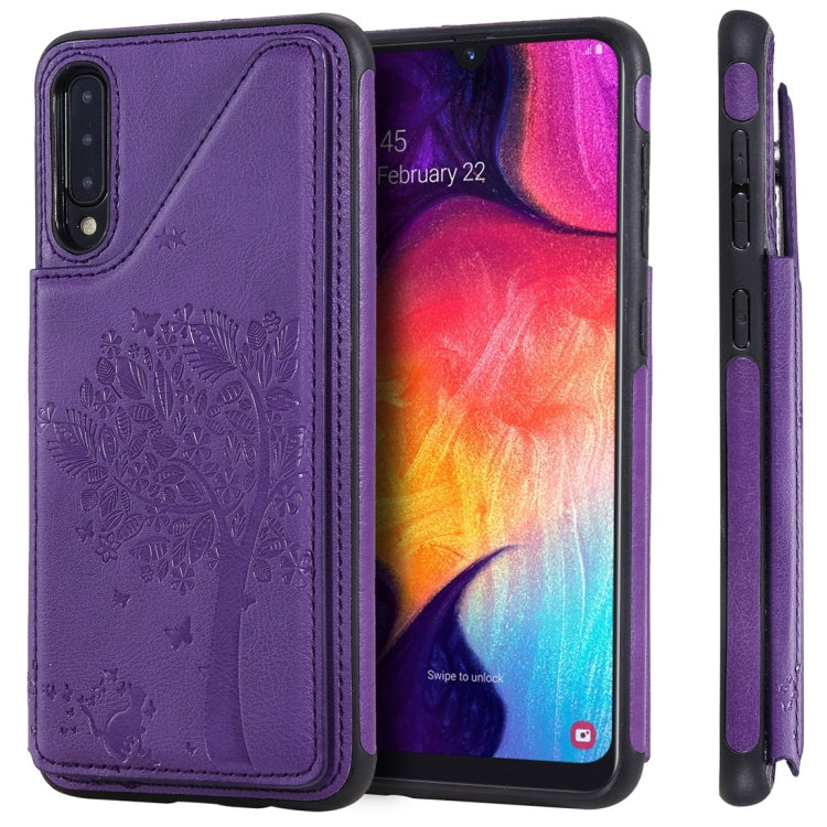 Cat Tree Embossing Pattern Shockproof Protective Case with Card Slots & Photo Frame, For iPhone 11 Pro, For iPhone 11, For iPhone 11 Pro Max, For Galaxy A50, For Galaxy Note 8, For Galaxy Note 9, For Galaxy Note 10+, For Galaxy Note 10