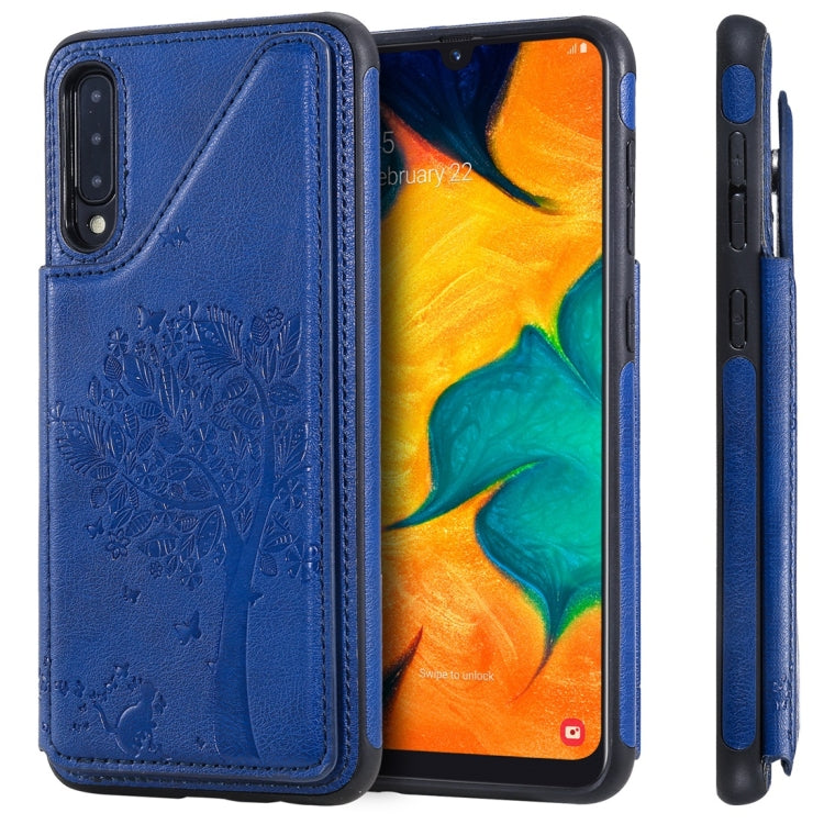 Cat Tree Embossing Pattern Shockproof Protective Case with Card Slots & Photo Frame, For iPhone 11 Pro, For iPhone 11, For iPhone 11 Pro Max, For Galaxy A50, For Galaxy Note 8, For Galaxy Note 9, For Galaxy Note 10+, For Galaxy Note 10