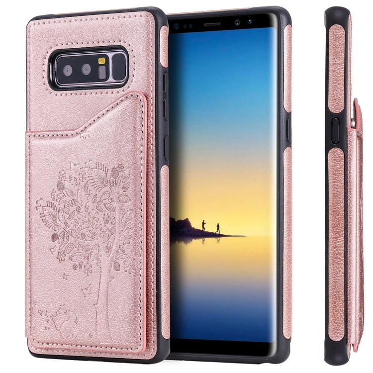Cat Tree Embossing Pattern Shockproof Protective Case with Card Slots & Photo Frame, For iPhone 11 Pro, For iPhone 11, For iPhone 11 Pro Max, For Galaxy A50, For Galaxy Note 8, For Galaxy Note 9, For Galaxy Note 10+, For Galaxy Note 10