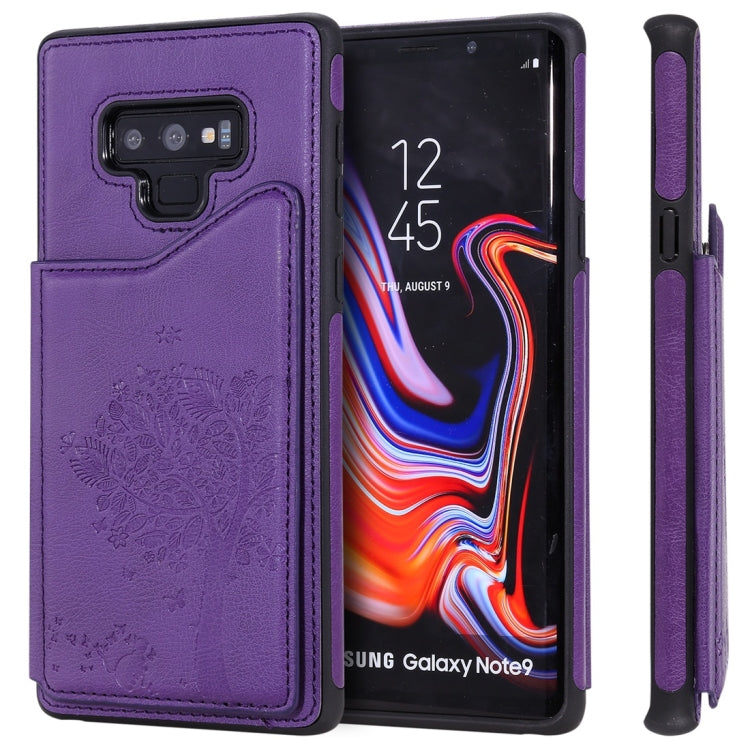 Cat Tree Embossing Pattern Shockproof Protective Case with Card Slots & Photo Frame, For iPhone 11 Pro, For iPhone 11, For iPhone 11 Pro Max, For Galaxy A50, For Galaxy Note 8, For Galaxy Note 9, For Galaxy Note 10+, For Galaxy Note 10