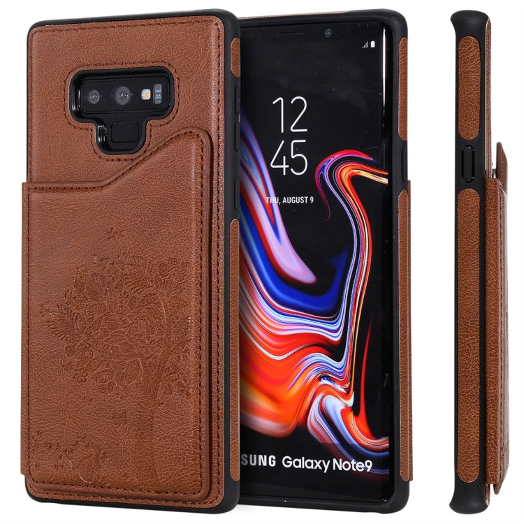 Cat Tree Embossing Pattern Shockproof Protective Case with Card Slots & Photo Frame, For iPhone 11 Pro, For iPhone 11, For iPhone 11 Pro Max, For Galaxy A50, For Galaxy Note 8, For Galaxy Note 9, For Galaxy Note 10+, For Galaxy Note 10