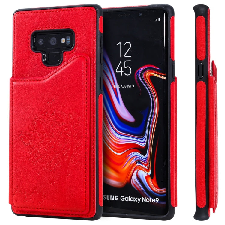 Cat Tree Embossing Pattern Shockproof Protective Case with Card Slots & Photo Frame, For iPhone 11 Pro, For iPhone 11, For iPhone 11 Pro Max, For Galaxy A50, For Galaxy Note 8, For Galaxy Note 9, For Galaxy Note 10+, For Galaxy Note 10