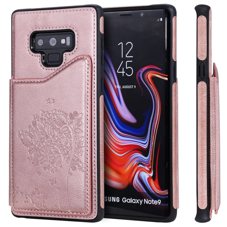 Cat Tree Embossing Pattern Shockproof Protective Case with Card Slots & Photo Frame, For iPhone 11 Pro, For iPhone 11, For iPhone 11 Pro Max, For Galaxy A50, For Galaxy Note 8, For Galaxy Note 9, For Galaxy Note 10+, For Galaxy Note 10