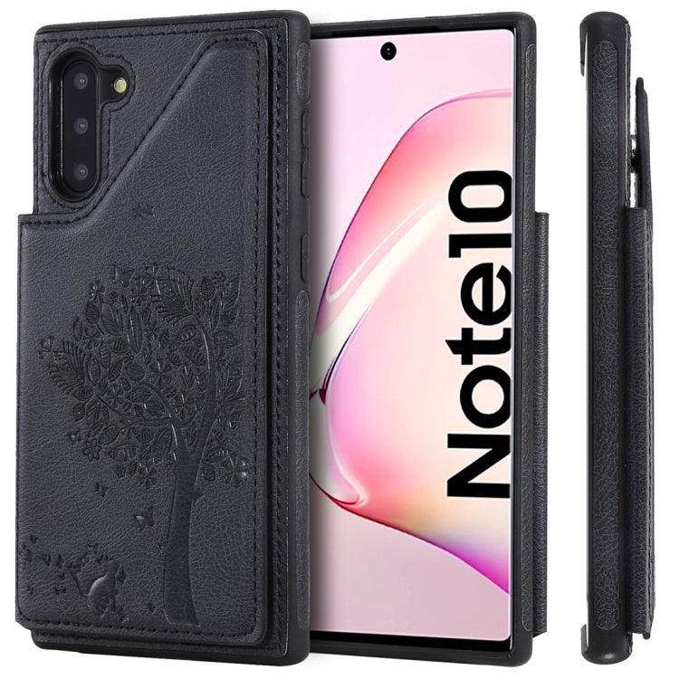 Cat Tree Embossing Pattern Shockproof Protective Case with Card Slots & Photo Frame, For iPhone 11 Pro, For iPhone 11, For iPhone 11 Pro Max, For Galaxy A50, For Galaxy Note 8, For Galaxy Note 9, For Galaxy Note 10+, For Galaxy Note 10