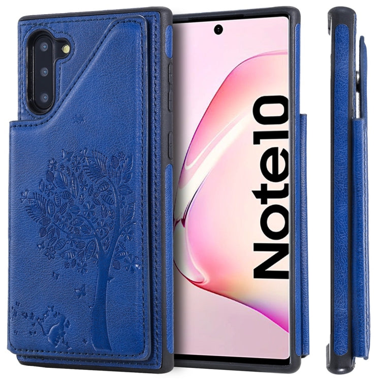 Cat Tree Embossing Pattern Shockproof Protective Case with Card Slots & Photo Frame, For iPhone 11 Pro, For iPhone 11, For iPhone 11 Pro Max, For Galaxy A50, For Galaxy Note 8, For Galaxy Note 9, For Galaxy Note 10+, For Galaxy Note 10