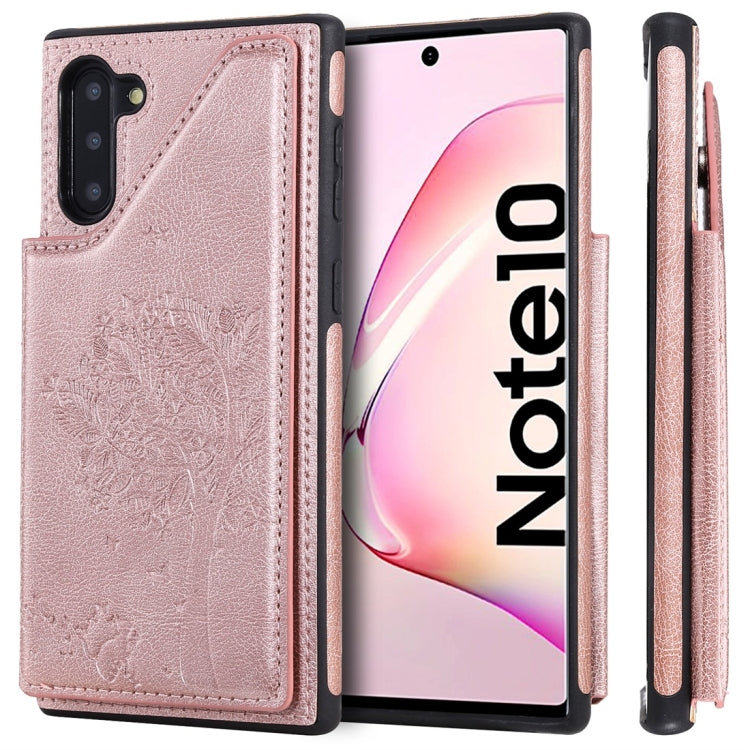 Cat Tree Embossing Pattern Shockproof Protective Case with Card Slots & Photo Frame, For iPhone 11 Pro, For iPhone 11, For iPhone 11 Pro Max, For Galaxy A50, For Galaxy Note 8, For Galaxy Note 9, For Galaxy Note 10+, For Galaxy Note 10