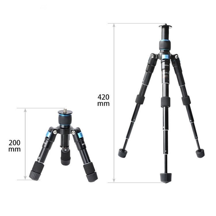 حامل ثلاثي صغير لكاميرا السفر BEXIN MS08 مع رأس كروي للهواتف الذكية وكاميرات DSLR