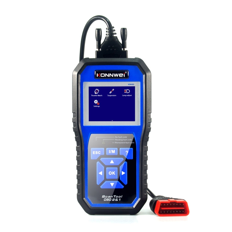 KONNWEI KW450 Car 2.8 inch TFT Color Screen Battery Tester Support 2 Languages / System XP WIN7 WIN8 WIN10, KW450